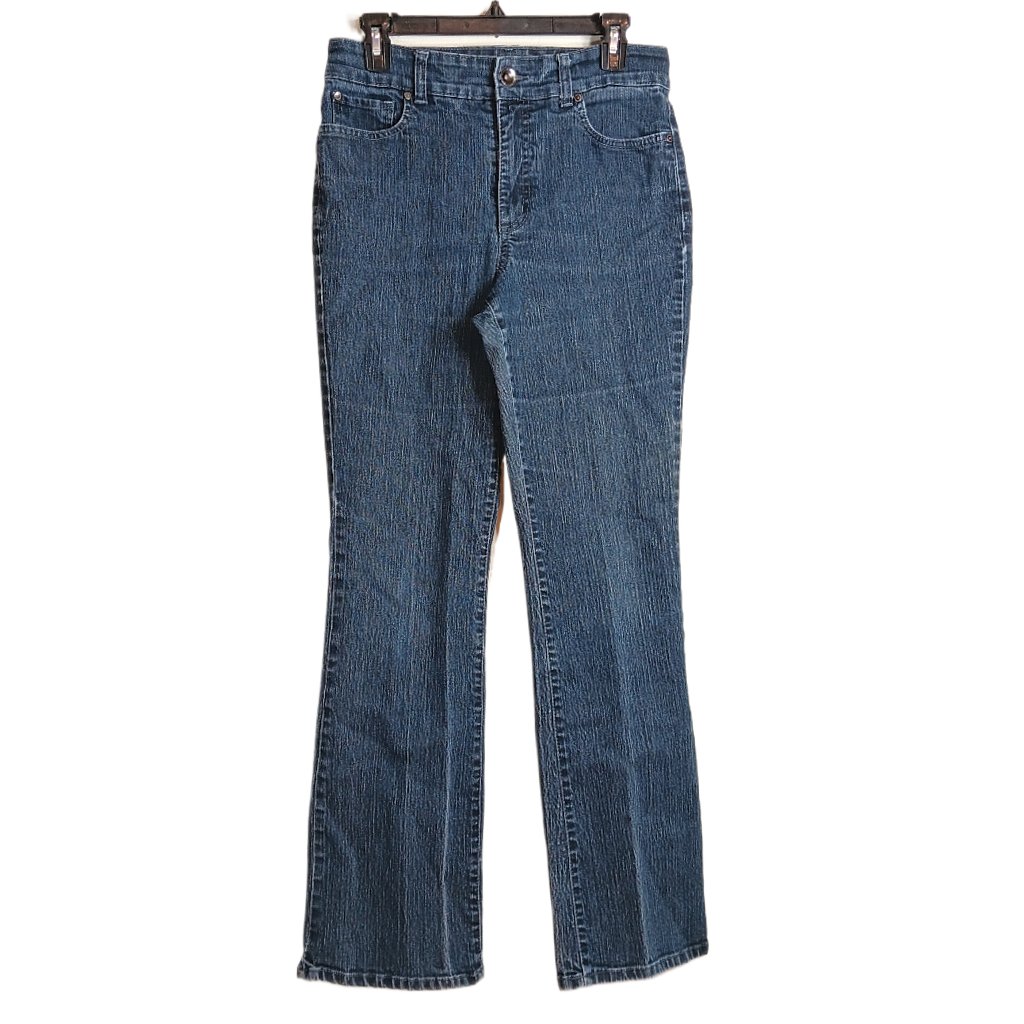 Nine West Bootcut Jeans Womens 8 Dark Wash High Rise Retro Stretch Denim